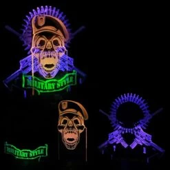 Military Skull Lamp(Military Skull Lamp) -Crewskull military skull lamp 918