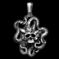 Octopus Skull Necklace "Sea Monster"(Octopus Skull Necklace Sea Monster)