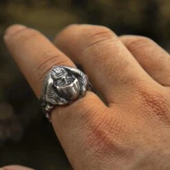 Odin Viking Ring - Stainless Steel Norse Jewelry(Odin Viking Ring) -Crewskull odin ring 159