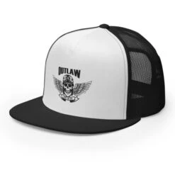 Outlaw Skull Trucker Cap(Outlaw Skull Trucker Cap) -Crewskull outlaw skull trucker cap 391