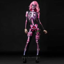 Pink Skeleton Costume(Pink Skeleton Costume) -Crewskull pink skeleton costume 935