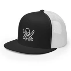 Pirate Skull Trucker Cap(Pirate Skull Trucker Cap) -Crewskull pirate skull trucker cap 784