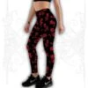 Red Skull Leggings(Plus Size Skull Leggings)