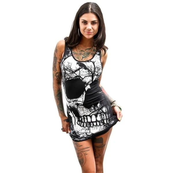 Printed Skull Dress(Cheap Skull Dresses) 3 Printed Skull Dress(Cheap Skull Dresses)