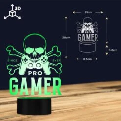 Pro Gamer Skull Lamp(Pro Gamer Skull Lamp) -Crewskull pro gamer skull lamp 593