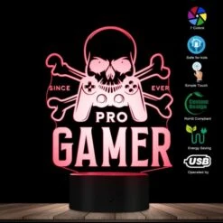 Pro Gamer Skull Lamp(Pro Gamer Skull Lamp) -Crewskull pro gamer skull lamp 669