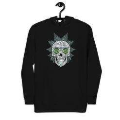 Rick And Morty Skull Hoodie(Rick And Morty Skull Hoodie) -Crewskull rick and morty skull hoodie 919