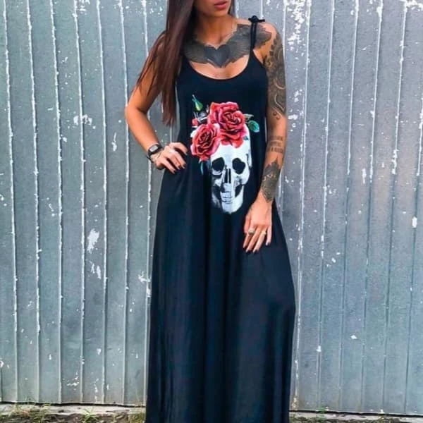 Rosalia Skull Dress(Skull Maxi Dress) 3 Rosalia Skull Dress(Skull Maxi Dress)