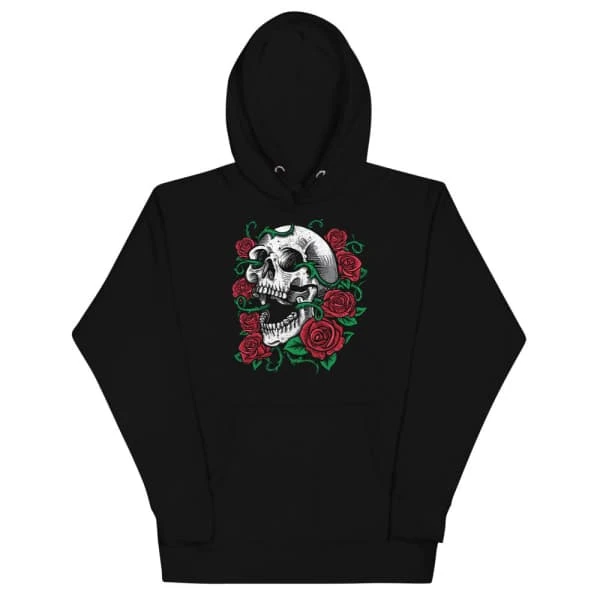Rose Skull Hoodie(Rose Skull Hoodie) 4 Rose Skull Hoodie(Rose Skull Hoodie) - Image 2