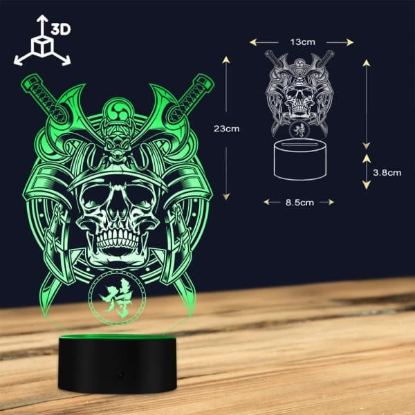Samurai Skull Lamp(Samurai Skull Lamp) 8 Samurai Skull Lamp(Samurai Skull Lamp) - Image 6