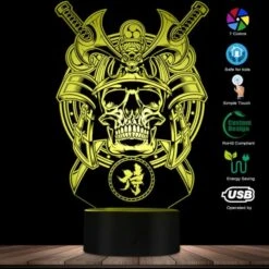 Samurai Skull Lamp(Samurai Skull Lamp) 10 Samurai Skull Lamp(Samurai Skull Lamp) -Crewskull samurai skull lamp 396
