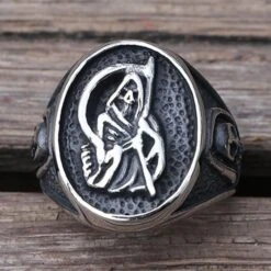 Santa Muerte Ring(Santa Muerte Ring) -Crewskull santa muerte ring 508