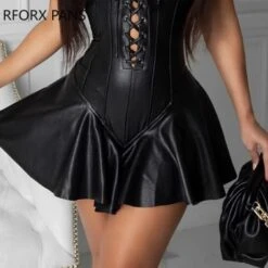 Sexy Gothic Dress(Sexy Gothic Mini Dress) -Crewskull sexy gothic dress 534