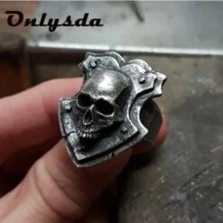 Shield Skull Ring(Shield Skull Ring) -Crewskull shield skull ring 179