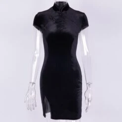 Short Gothic Dress(Short Gothic Dress) -Crewskull short gothic dress 166
