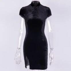 Short Gothic Dress(Short Gothic Dress) -Crewskull short gothic dress 829