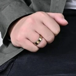 Silver And Gold Spinner Rings(Silver And Gold Spinner Rings) -Crewskull silver and gold spinner rings 364