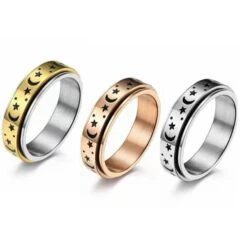 Silver And Gold Spinner Rings(Silver And Gold Spinner Rings)