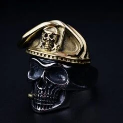 Silver Army Ring(Silver Army Ring) -Crewskull silver army ring 338