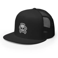 Simpson Skull Trucker Cap(Simpson Skull Trucker Cap) -Crewskull simpson skull trucker cap 736