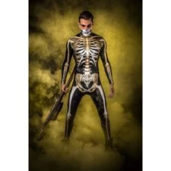 Skeleton Family Costume(Skeleton Jumpsuit Costume For Adult Kids Male Female) -Crewskull skeleton family costume 150