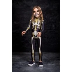 Skeleton Family Costume(Skeleton Jumpsuit Costume For Adult Kids Male Female) -Crewskull skeleton family costume 260