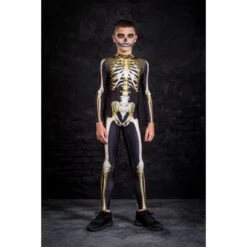Skeleton Family Costume(Skeleton Jumpsuit Costume For Adult Kids Male Female) -Crewskull skeleton family costume 390