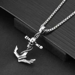 Skull Anchor Pendant(Skull Anchor Pendant) -Crewskull skull anchor pendant 538