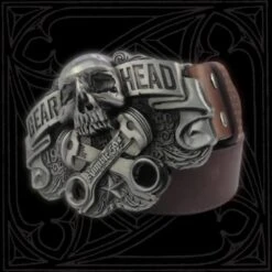 Skull Belt Buckle(Skull Belt Buckle) -Crewskull skull belt buckle 499