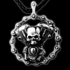 Skull Biker Necklace "Engine"(Skull Biker Necklace Engine)