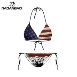 Skull Bikini - USA Flag(Skull Bikini Usa Flag) -Crewskull skull bikini usa flag 510