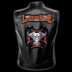Skull Engine (Sleeveless Leather Jacket)(Skull Engine Sleeveless Leather Jacket)