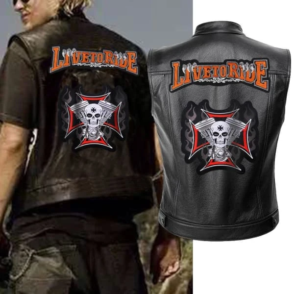 Skull Engine (Sleeveless Leather Jacket)(Skull Engine Sleeveless Leather Jacket) 5 Skull Engine (Sleeveless Leather Jacket)(Skull Engine Sleeveless Leather Jacket) - Image 3