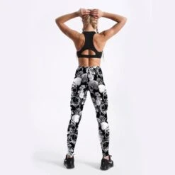 Skull Gym Leggings(Skull Gym Leggings) -Crewskull skull gym leggings 844