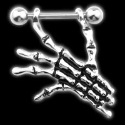 Skull Hand Nipple Rings(Skull Hand Nipple Rings)