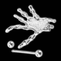 Skull Hand Nipple Rings(Skull Hand Nipple Rings) -Crewskull skull hand nipple rings 331