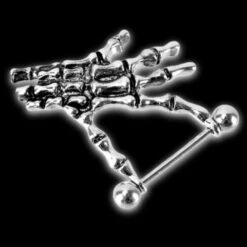 Skull Hand Nipple Rings(Skull Hand Nipple Rings) -Crewskull skull hand nipple rings 998