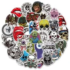 Skull Laptop Stickers(Skull Laptop Stickers) -Crewskull skull laptop stickers 690