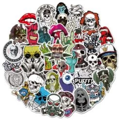 Skull Laptop Stickers(Skull Laptop Stickers) -Crewskull skull laptop stickers 755