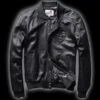 Skull Leather Bomber Jacket(Skull Leather Bomber Jacket) -Crewskull skull leather bomber jacket 918