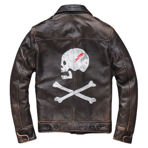 Skull Leather Jacket Mens(Skull Leather Jacket Mens) 4 Skull Leather Jacket Mens(Skull Leather Jacket Mens) - Image 2