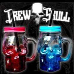 Skull Mason Jar(Skull Mason Jar) -Crewskull skull mason jar 743