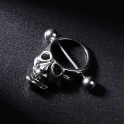 Skull Nipple Ring(Skull Nipple Ring) -Crewskull skull nipple ring 872