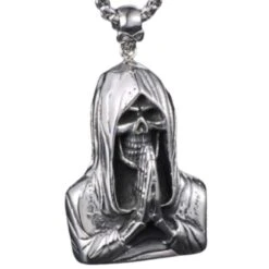 Skull Pray Necklace(Skull Pray Necklace) -Crewskull skull pray necklace 863