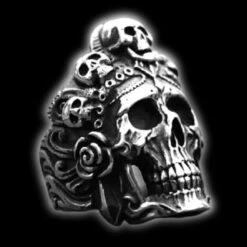 Skull Ring Santa Muerte(Skull Ring Santa Muerte) -Crewskull skull ring santa muerte 161