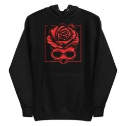 Skull Rose Hoodie(Skull Rose Hoodie) -Crewskull skull rose hoodie 331