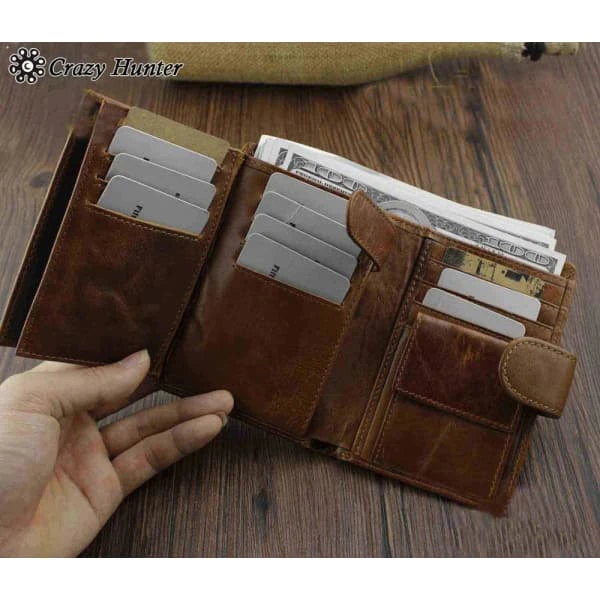 Skull Wallet Chain - Genuine Leather Bifold Wallet(Skull Wallet Chain) 5 Skull Wallet Chain - Genuine Leather Bifold Wallet(Skull Wallet Chain) - Image 3