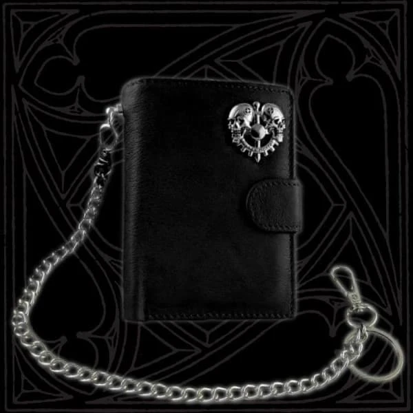 Skull Wallet Chain - Genuine Leather Bifold Wallet(Skull Wallet Chain) 3 Skull Wallet Chain - Genuine Leather Bifold Wallet(Skull Wallet Chain)