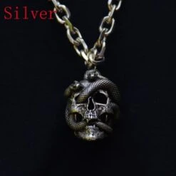 Snake Skull Necklace "Anaconda"(Snake Skull Necklace Anaconda) -Crewskull snake skull necklace anaconda 436
