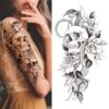 Snake & Skull Temporary Tattoo(Snake Skull Temporary Tattoo) -Crewskull snake skull temporary tattoo 649